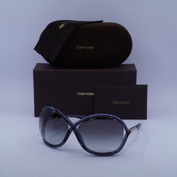 Tom Ford Whitney FT0009 0B5 Butterfly Sunglasses - Transparent Grey/Smoke - Picture 5 of 10